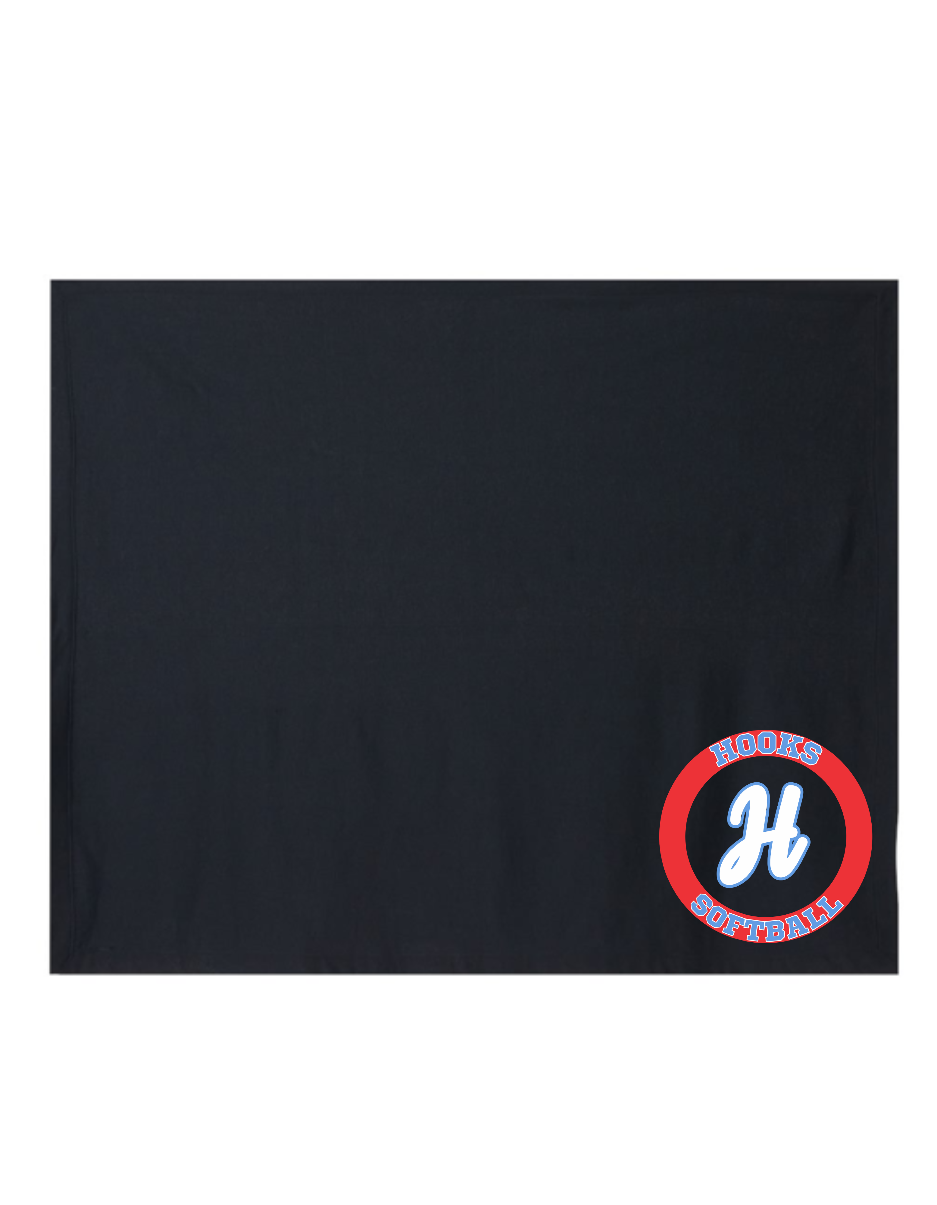 Hooks logo Black Stadium Blanket