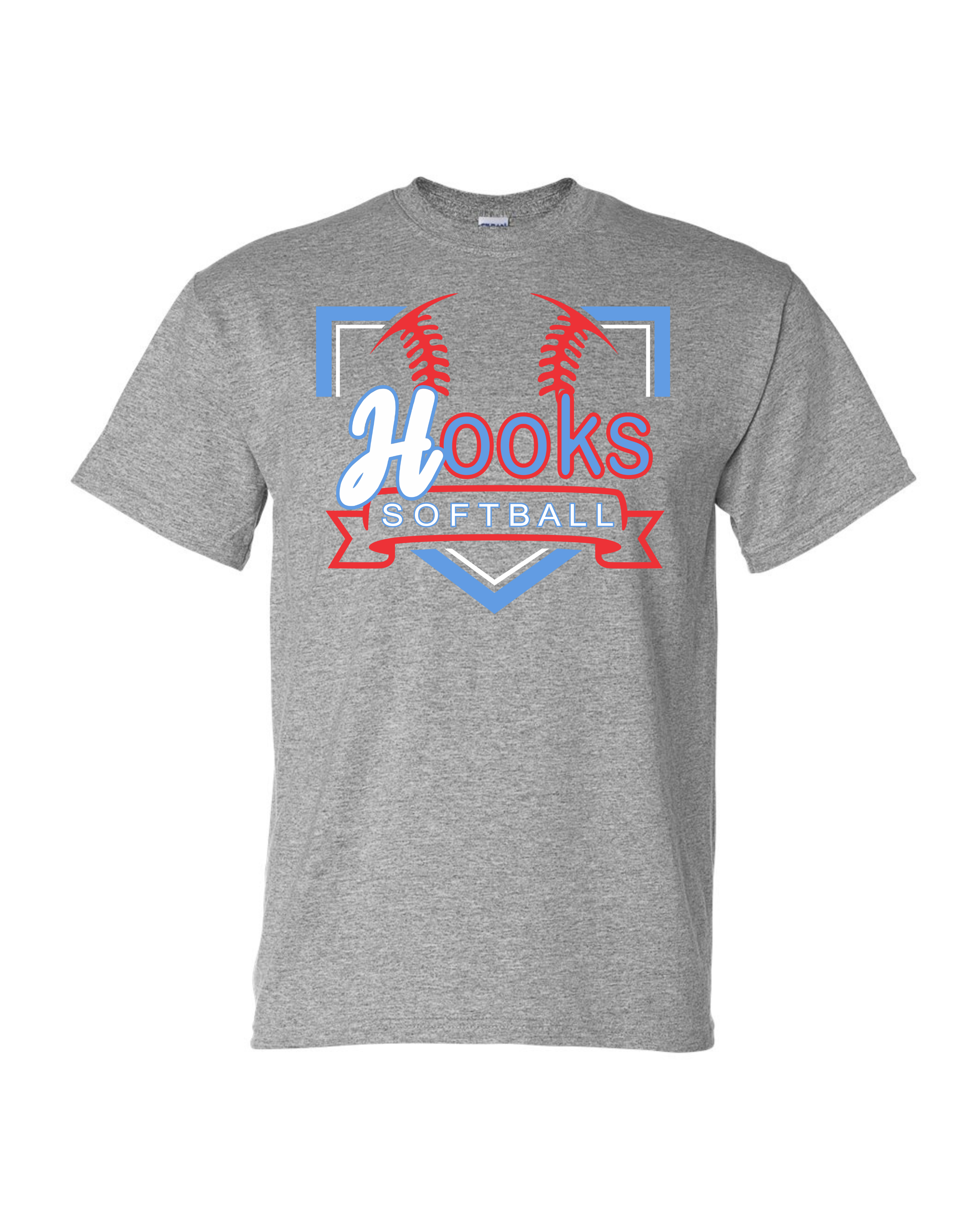 Hooks Diamond Cotton Grey Tee